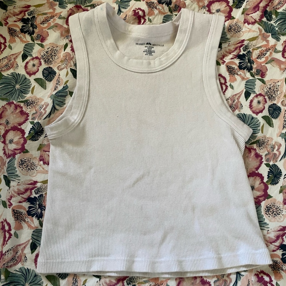 brandy melville white connor tank